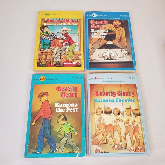 Lot of 4 Vintage Dell Yearling Beverly Cleary Books Paperback - Ramona 1980s - Picture 1 of 14